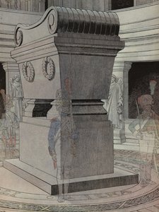 Tomba di Napoleone agli Invalides, Parigi, sorvegliata da soldati fantasma