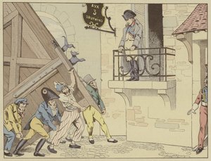 La città di Grenoble apre le sue porte a Napoleone al suo ritorno dall
