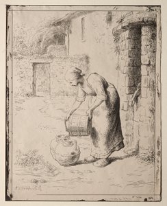 Una Donna che Svuota un Secchio da Orazio Borgianni