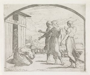 Abramo e i tre angeli da Orazio Borgianni