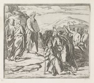 Mosè mostra le tavole della legge