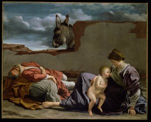 Riposo durante la fuga in Egitto
