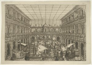 Naumachia nel cortile di Palazzo Pitti da Orazio Scarabelli