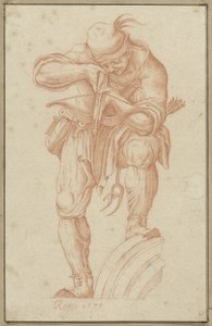 Arciere che mira verso il basso da Orazio de Santis