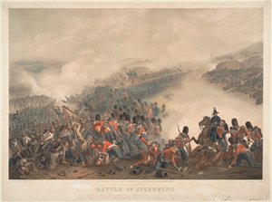 Guerra di Crimea: la battaglia di Inkerman - La Battaglia di Inkerman del 5 novembre da Orlando Norie