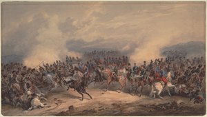 Ussari e Cacciatori alla Battaglia del Fiume Chernaya il 16 agosto 1855, 1855 da Orlando Norie