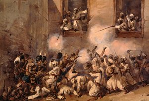 I 93rd Highlanders entrano nella breccia durante l