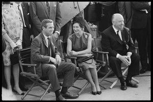 Paul Newman, Principessa Margaret e Alfred Hitchcock sul set di 
