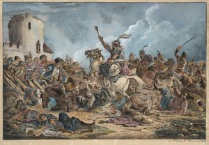 Battaglia tra i georgiani e le tribù di montagna