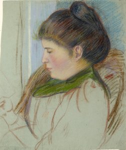 Testa di Esther L. Pissarro, c. 1920-1940 da Orovida Camille Pissarro