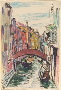 Canale, Venezia da Oscar F. Bluemner