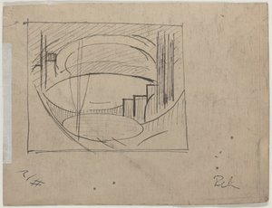 Studio per "Soho" (verso) da Oscar F. Bluemner