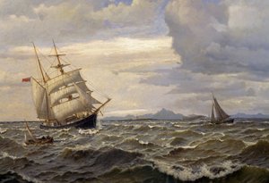 Navi in mare da Oscar Kleineh