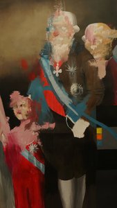 Imperial Reverie, 2020-2025 (acrilico e olio su tela)
