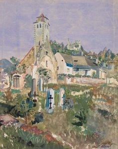 Cimitero a Dürnstein da Oskar Laske