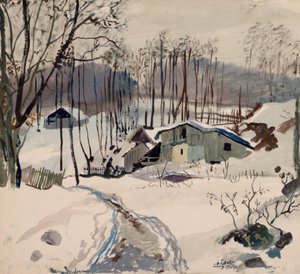 Paesaggio invernale a Pressbaum da Oskar Laske