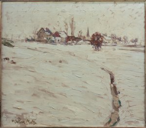 Paesaggio innevato vicino a Grafrath