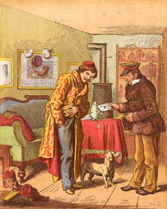 Pagare per la consegna della lettera, c1870 da Oskar Pletsch