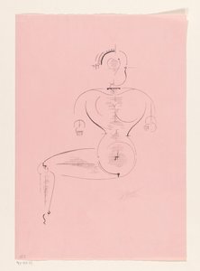 Figura seduta da Oskar Schlemmer (signed by artist)