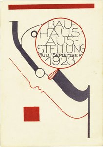 Mostra Bauhaus. Cartolina, 1923