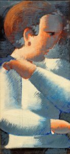 Ragazzo in blu e bianco da Oskar Schlemmer
