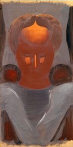 Testa con fronte illuminata da Oskar Schlemmer