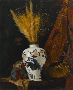 Fiori in un vaso bianco