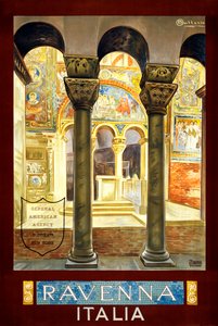 Poster di viaggio di Ravenna, c.1925 da Osvaldo Ballerio