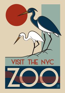 Lo zoo di New York in stile Art Déco da Osvaldo Russo