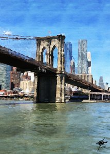 Riflessi sul Ponte di Brooklyn da Osvaldo Russo