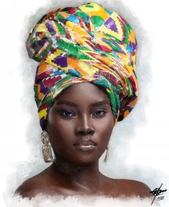 Una donna africana dall
