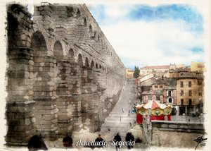 Acquedotto romano di Segovia da Osvaldo Russo