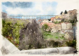 Acquedotto romano di Segovia da Osvaldo Russo