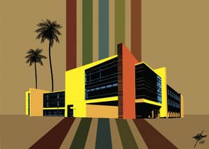 Un vivace resort in stile Mid-Century da Osvaldo Russo