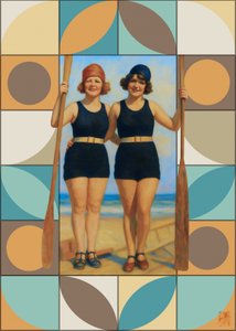 Canottieri da spiaggia in stile vintage da Osvaldo Russo