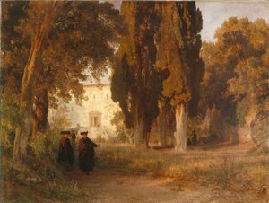 Il giardino del monastero, dopo 1857