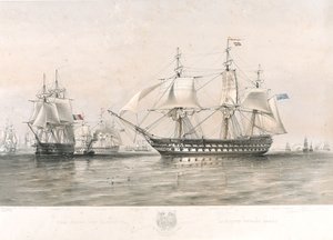 Le flotte inglesi e francesi nel Baltico da Oswald Walters (after) Brierly