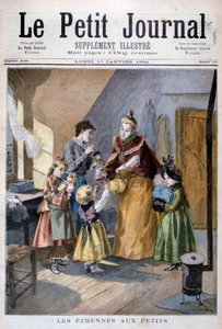Bambini che ricevono i regali di Capodanno, 1894