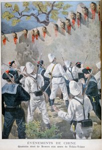 Quattordici teste di pugili sui muri di Tchio-Tchao, Cina da Oswaldo Tofani