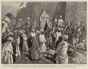 Il pellegrinaggio annuale alla Mecca, la partenza del tappeto sacro da Jedda da Oswaldo Tofani