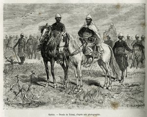 Gli Spahis della scorta della spedizione da Oswaldo Tofani