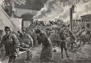 Vittime e soccorritori sul luogo dell