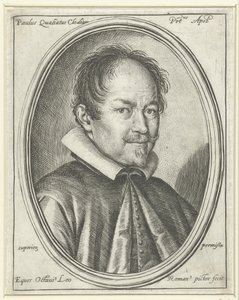 Ritratto del compositore Paolo Quagliati c. 1555-1628, 1623 da Ottavio Maria Leoni