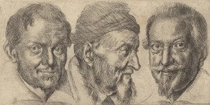 Tre ritratti che forse rappresentano Camillo Graffico, Ercole Pedemonte e Antoni..., ca. 1620-30