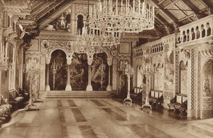 Castello di Neuschwanstein del re bavarese, la Sala dei Cantori da Otto Ballerstedt