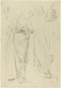 Studi di Uomini in Toghe (recto) da Otto Greiner