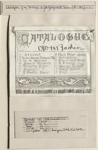 Catalogo dei miei dipinti da J. W. Sargents, Cleveland, 17 dicembre 1877, 1877 da Otto H. Bacher