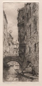 Incisioni di Venezia: Ponte del Pistor, Venezia, 1880 da Otto H. Bacher