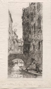Ponte del Pistor, Venezia, 1880 da Otto H. Bacher
