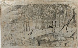 Piccolo studio di alberi, XIX-XX secolo da Otto H. Bacher